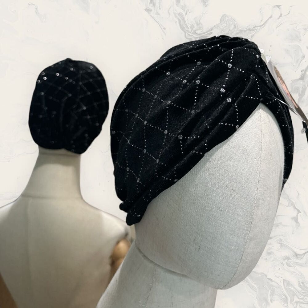 NWT Bundle of Two : Jessica McClintock Black Sparkle Head Band and Nordstrom BO - Picture 5 of 7